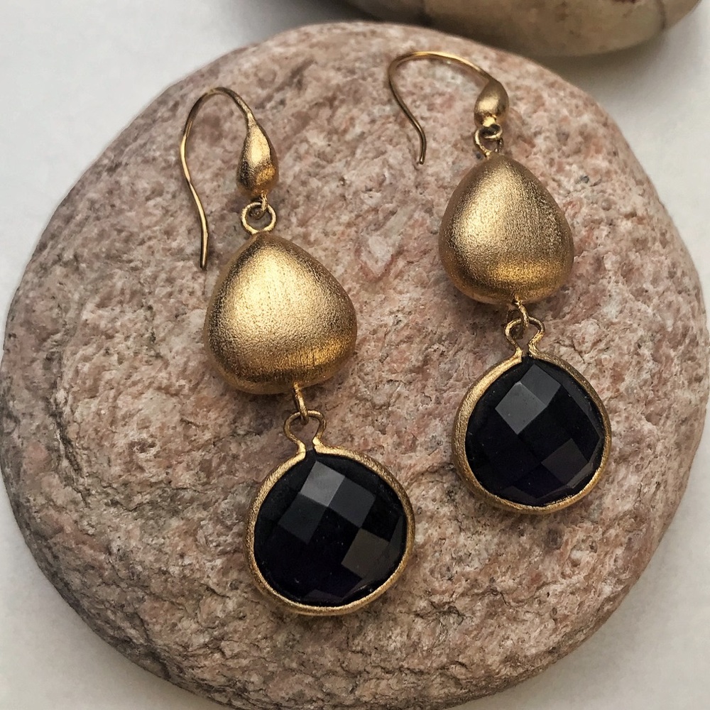 Purple Raindrops - Handmade